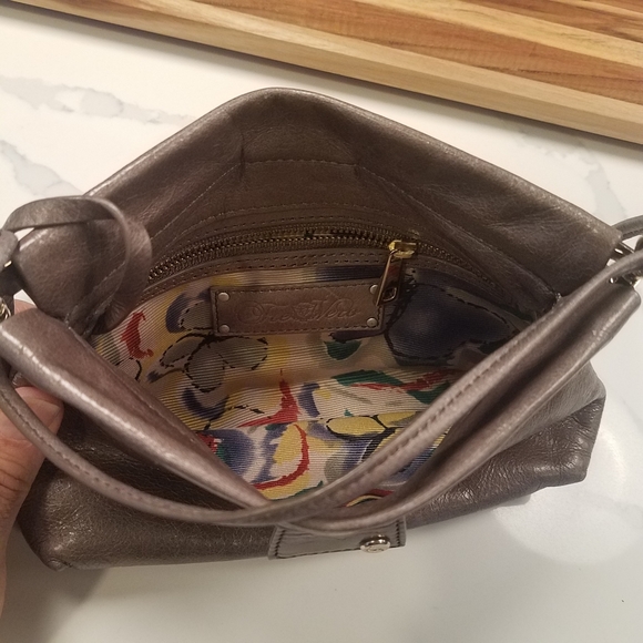 Tre Vero Italian Leather Bag Color Brown - Picture 3 of 14